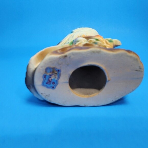 Vintage Norleans Bird Figurine Ceramic Blue Jay Japan 8 inch Matte Finish - Picture 7 of 8